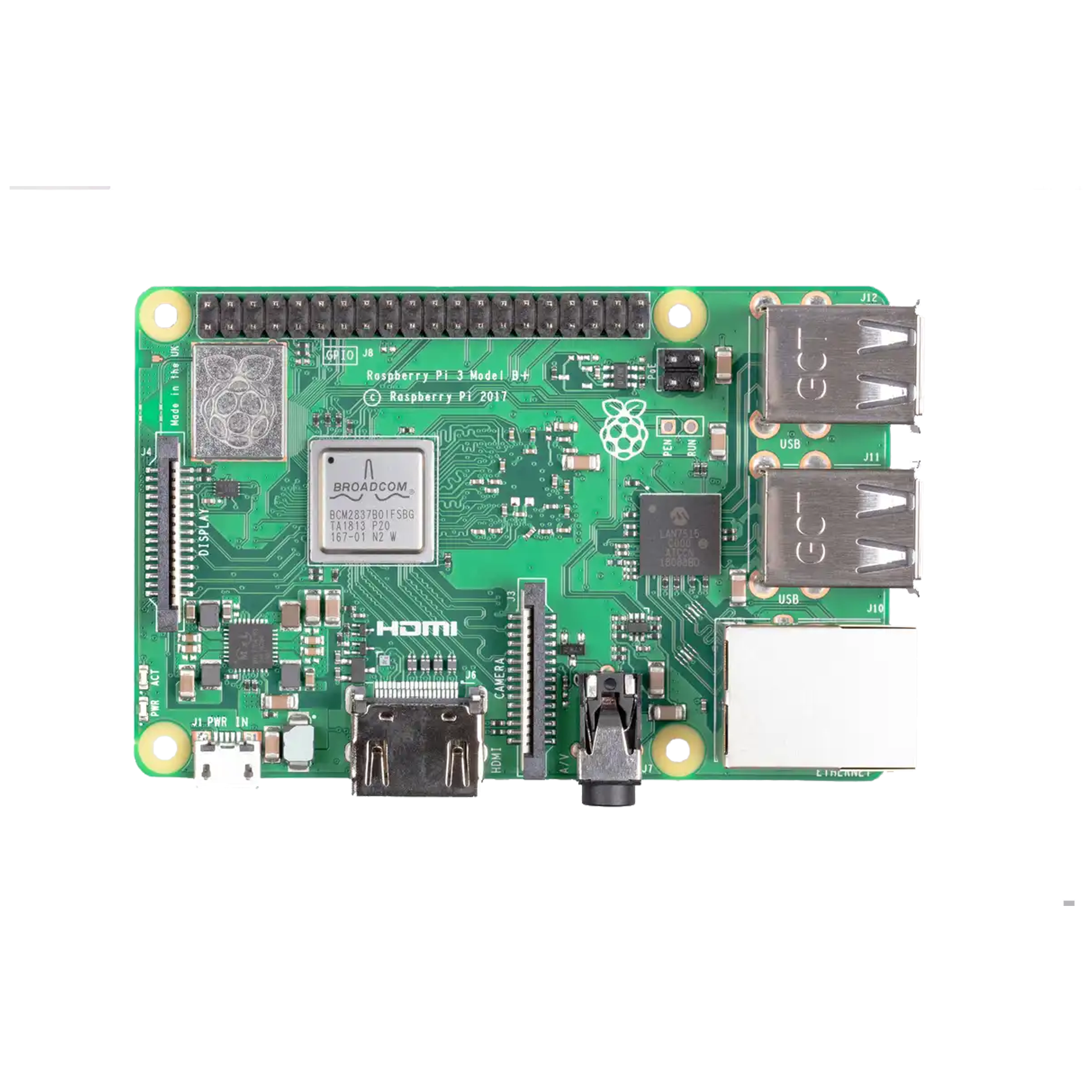 Raspberry Pi 3 - Model B+ 1.4Ghz 64-bit quad-core Processor with 1 GB Ram (Original) Raspberry Pi 3 - Model B+ 1.4Ghz 64-bit quad-core Processor with 1 GB Ram (Original)
